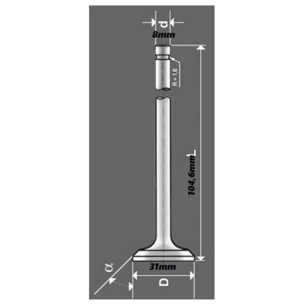 szelep kip.1.6D 1 ékes 068109611H